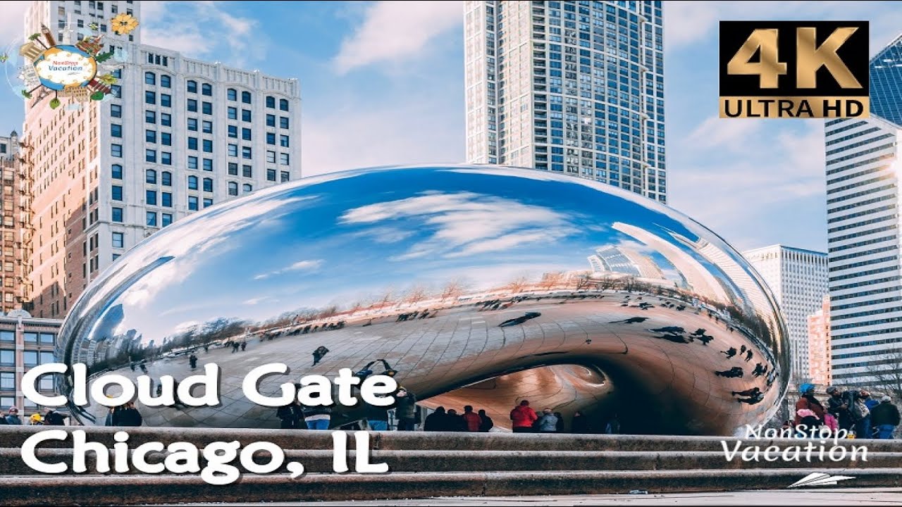 The Bean CLOUD GATE in Chicago | Chicago&rsquo;s most popular sights | Chicago Illinois - Walk Tour [4K]