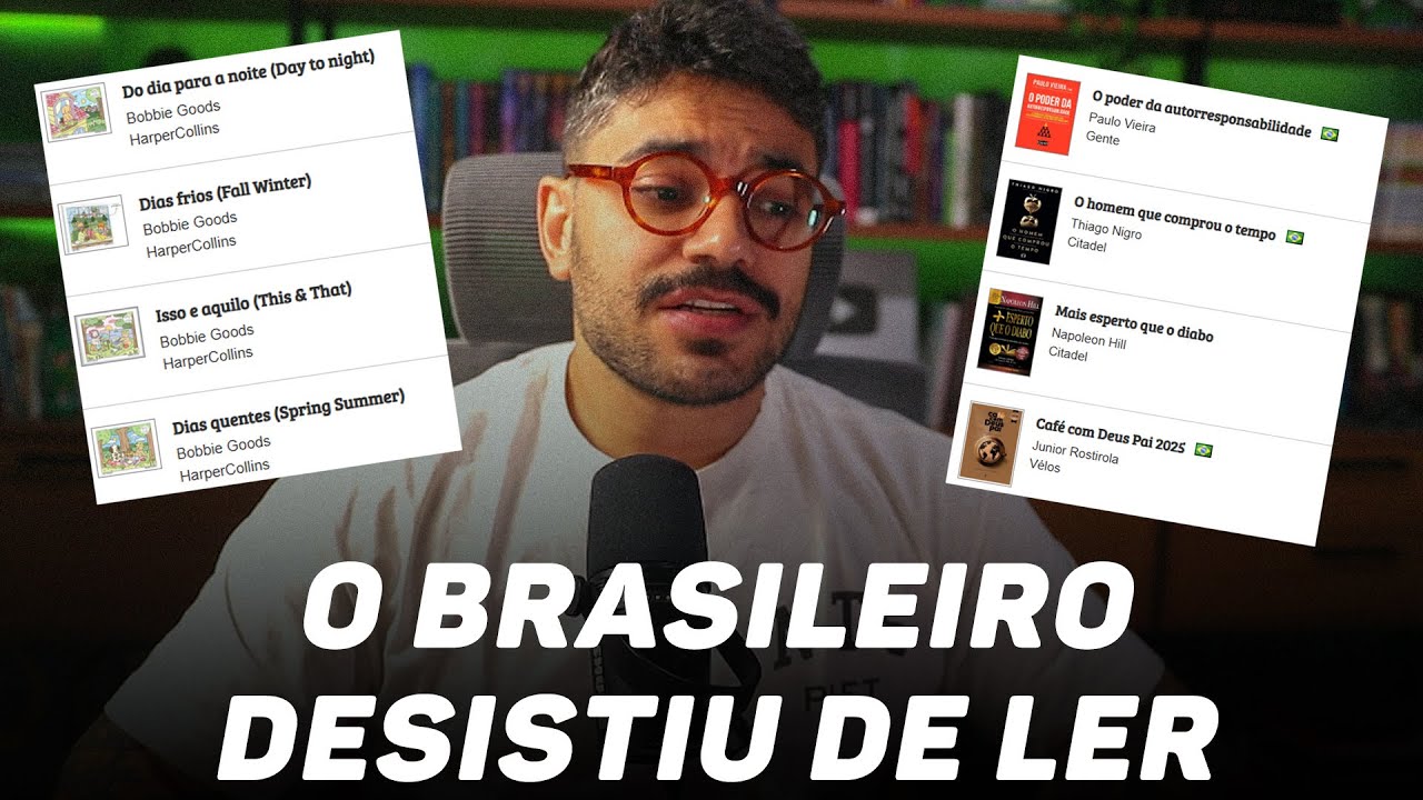 A lista de livros mais vendidos no Brasil em 2025 é bizarra