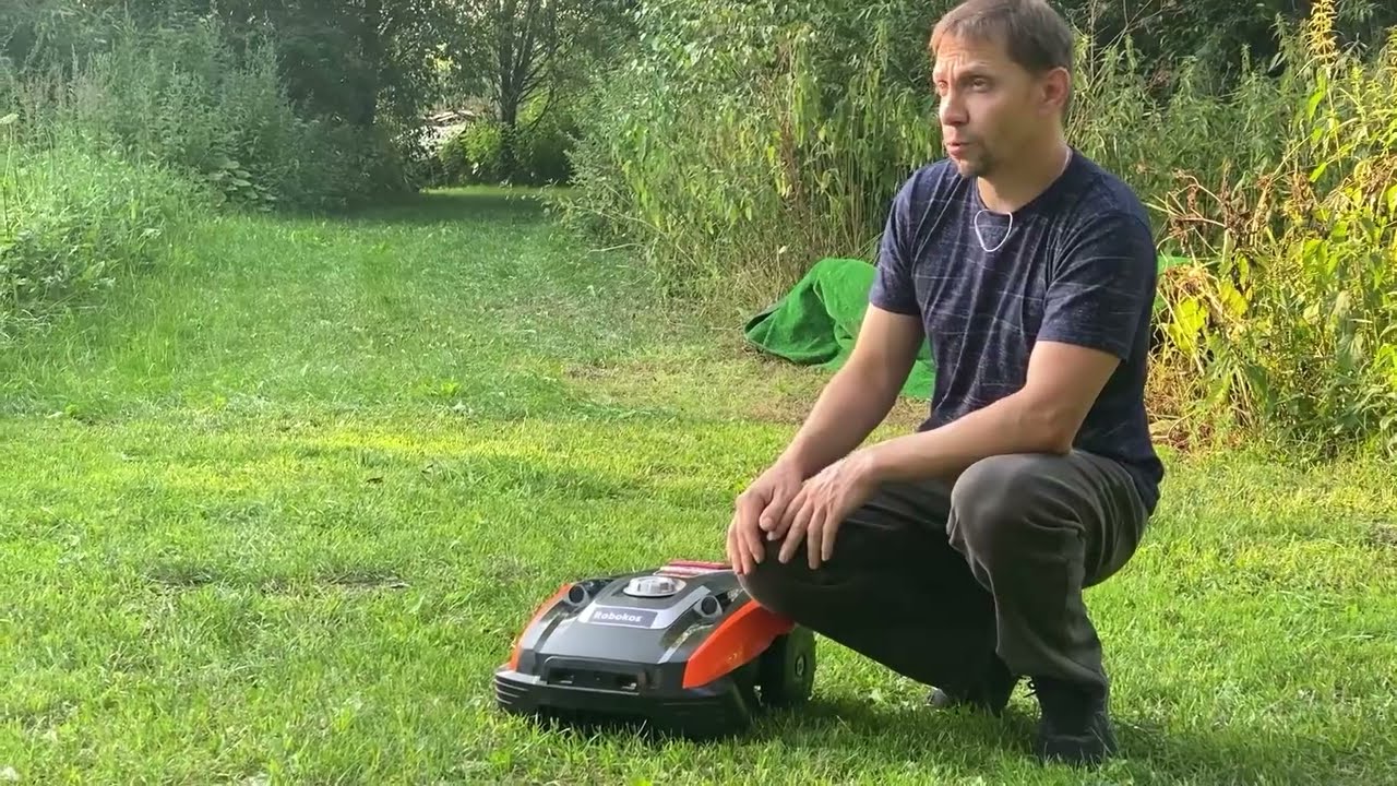Робот газонокосилка с радаром, Robokos RC300b обзор и тест
