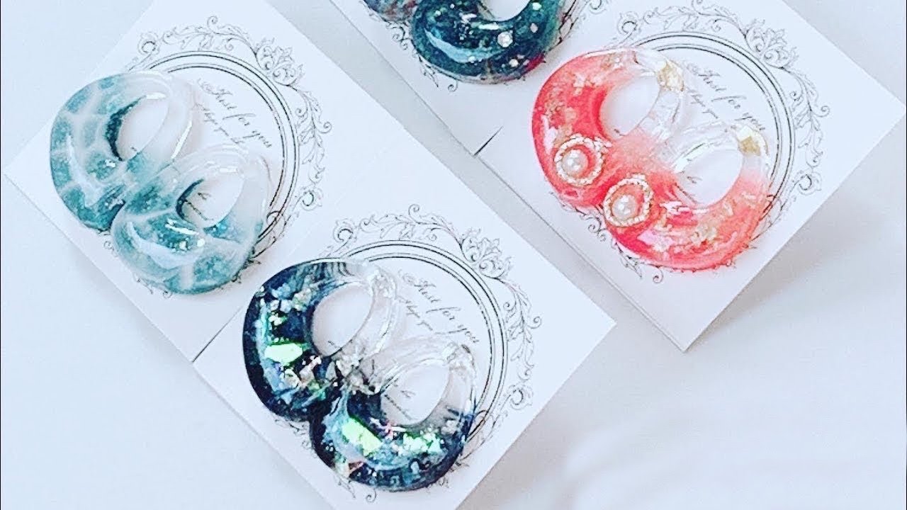 【簡単 ＵＶレジン 初心者さん必見👀✨】簡単に色の奥行き感を出せる作り方✨海や珊瑚をイメージした簡単レジンレシピ✨【失敗しない作り方✨】高見えパーツ/RESIN accessory✨