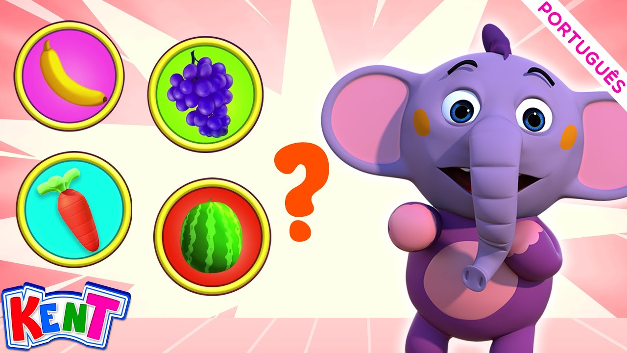 Kent o Elefante | Qual fruta é essa? 🍎 🍇Aprenda Frutas Para Crianças | Vídeos Educativos