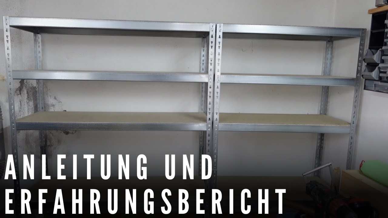 Schwerlast-Steckregal aus Baumarkt einfach aufbauen ohne Schrauben!