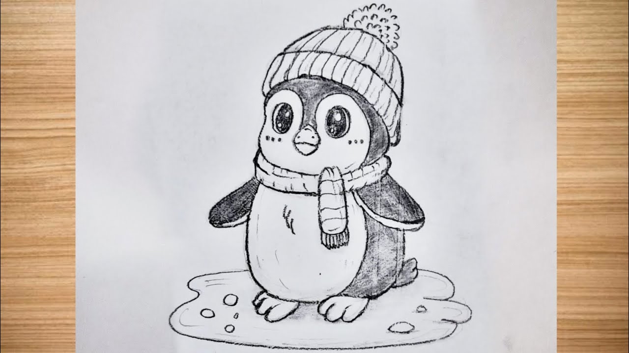 How to draw a Penguin 🐧 