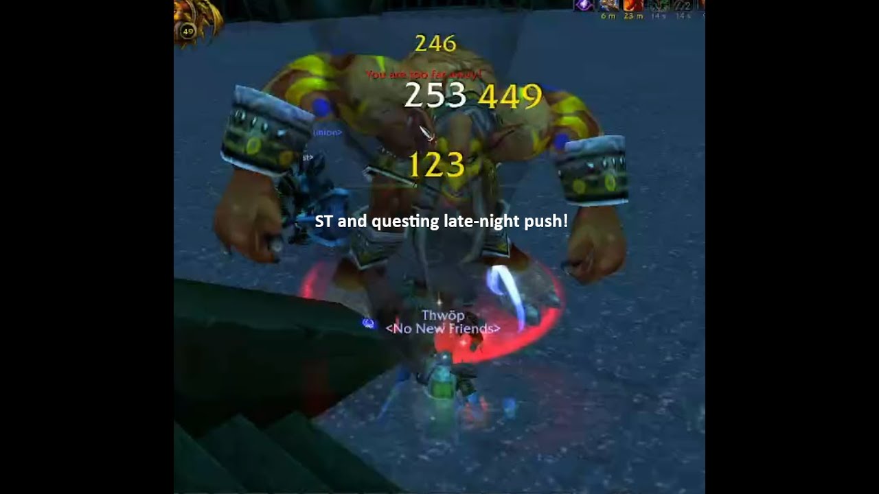 WoW Classic TBC - ST and questing late-night push