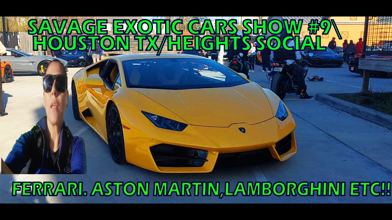 Savage Sunday Exotic Cars Chow #9 Houston TX/Heights Social