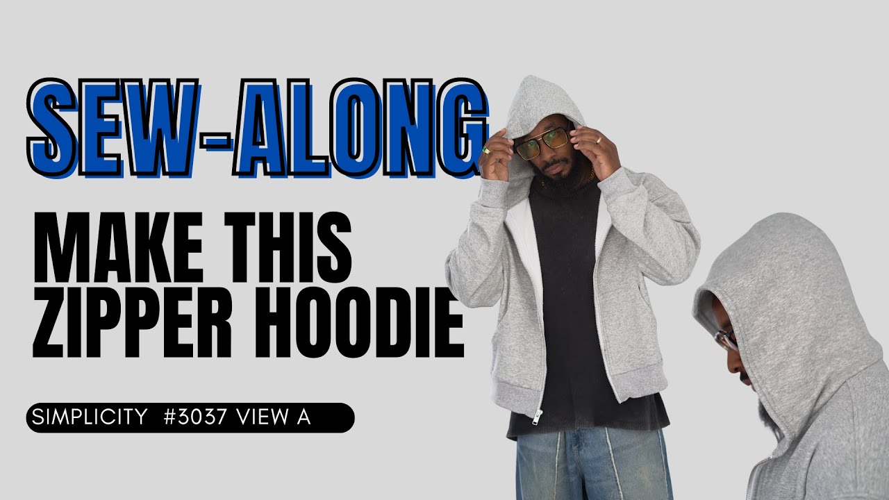 ZIPPER HOODIE: SIMPLICITY 3037 VIEW A