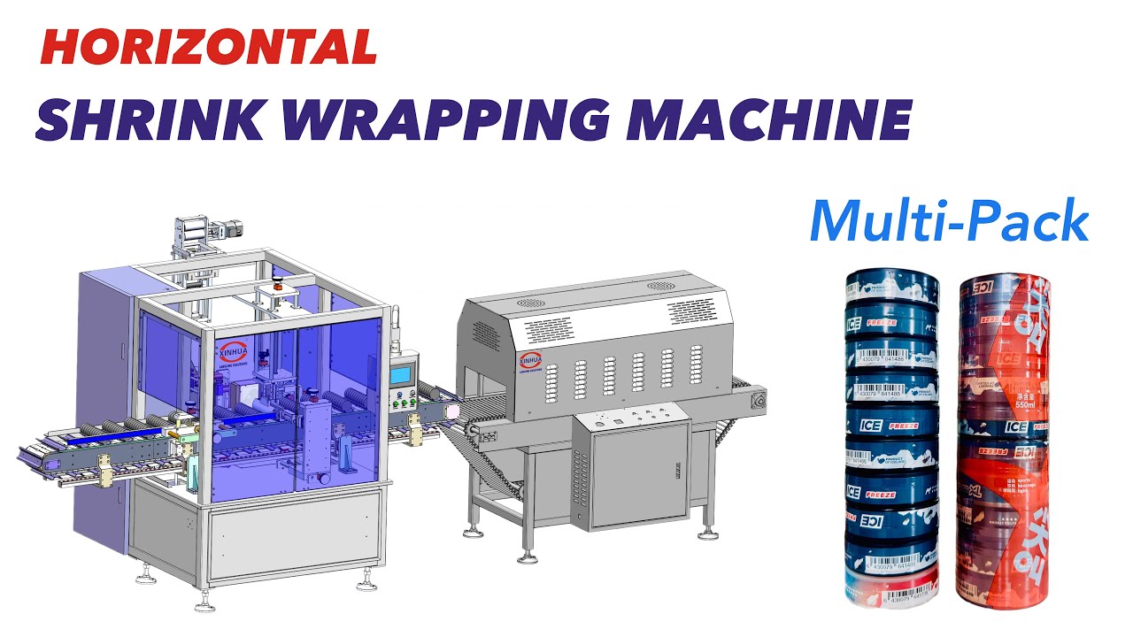 Horizontal Shrink Wrapping Machine for Stacked Multi-Pack Products