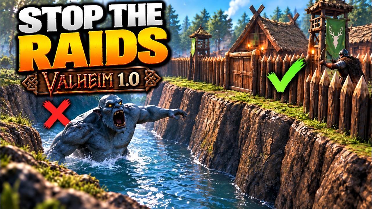 Как сделать свою базу ДЕЙСТВИТЕЛЬНО БЕЗОПАСНОЙ в Valheim 1.0
