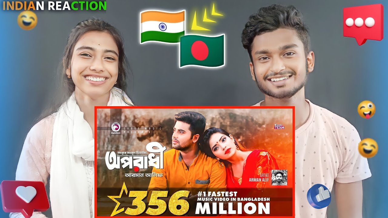 Indian Reaction On | Oporadhi | Ankur Mahamud Feat Arman Alif | Bangla Song 2018 | Official Video