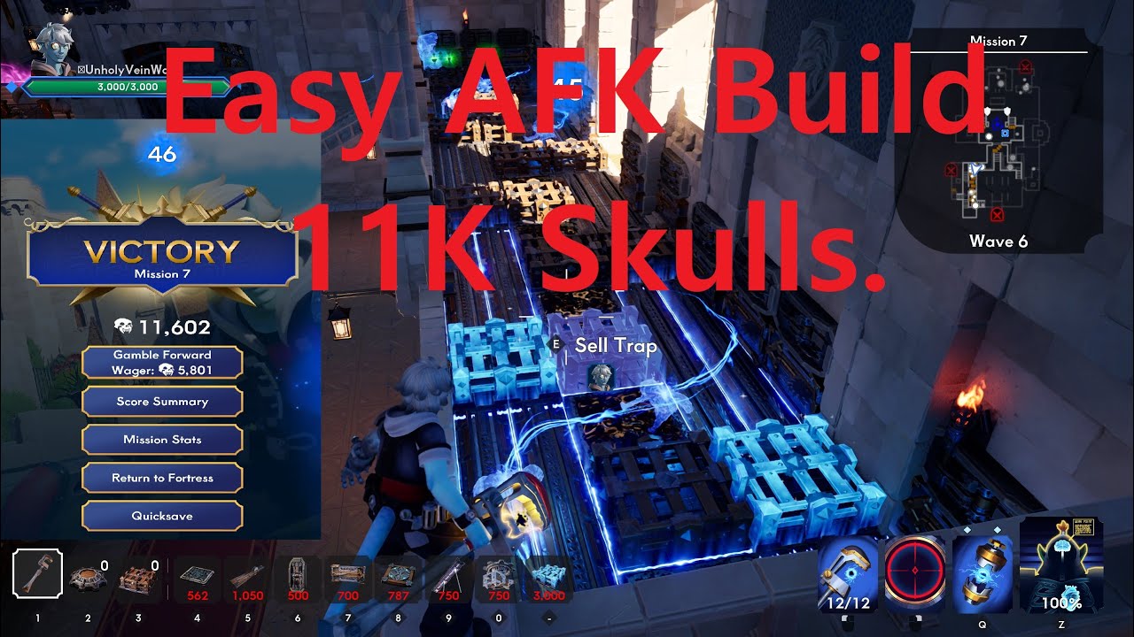 Orcs Must Die! Deathtrap: Easy 11K Skulls.