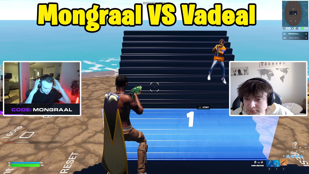 Mongraal VS Vadeal 1v1 Buildfights!