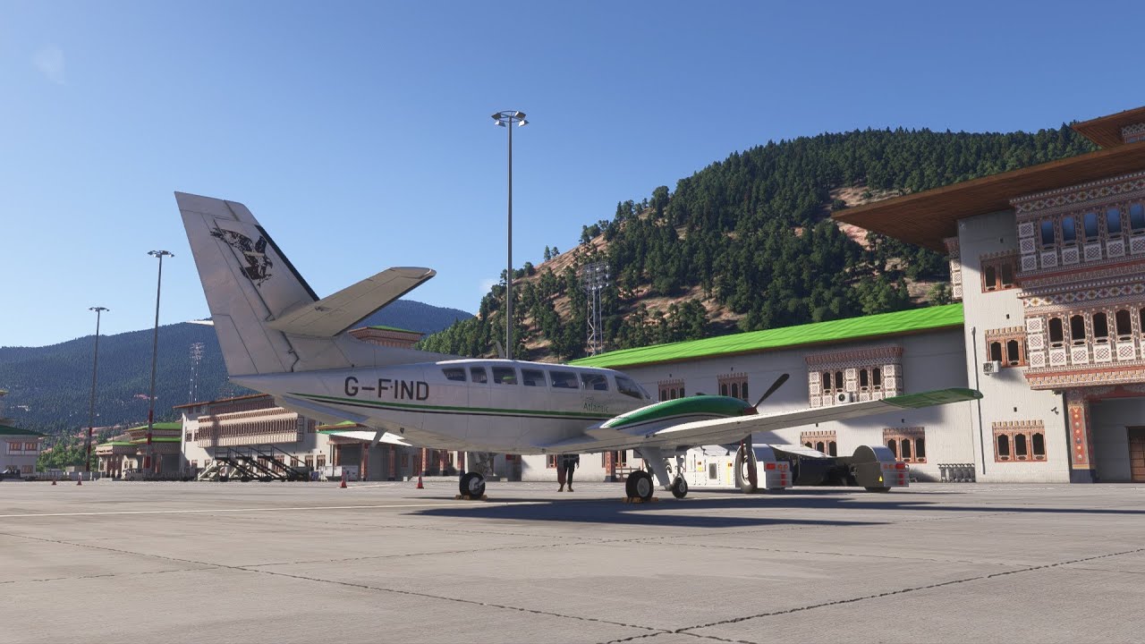 Livestream flight from Paro to Lukla in the F406 Caravan II in Flight Simulator 2024