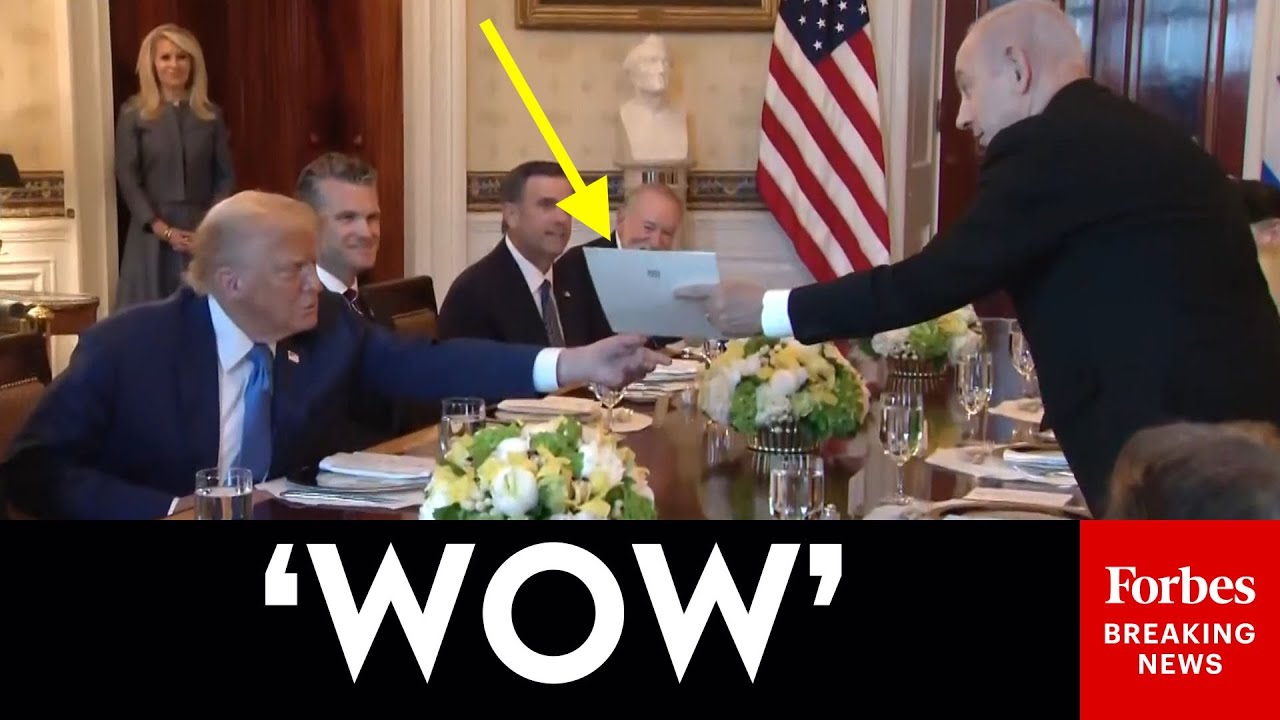 BREAKING: Trump Gets Surprise From Netanyahu When Presented With Nobel Peace Prize Nomination Letter