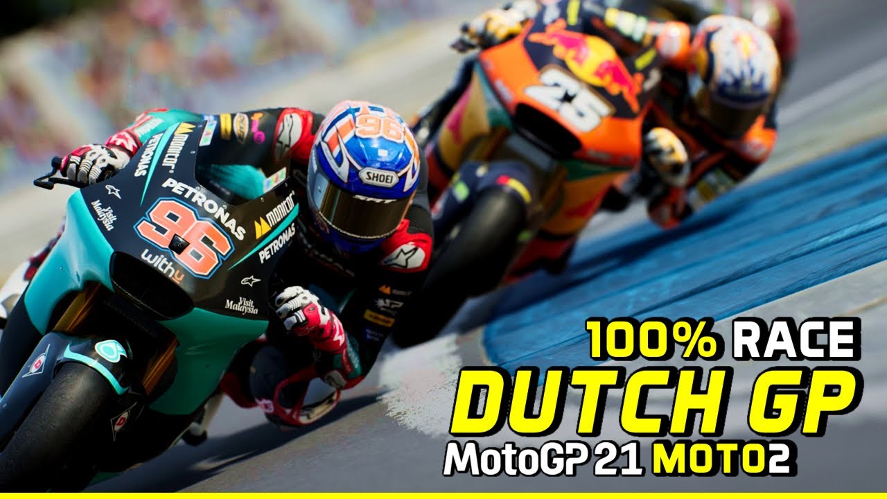MotoGP 21 - 100% Race | Assen & Moto2 | #DutchGP