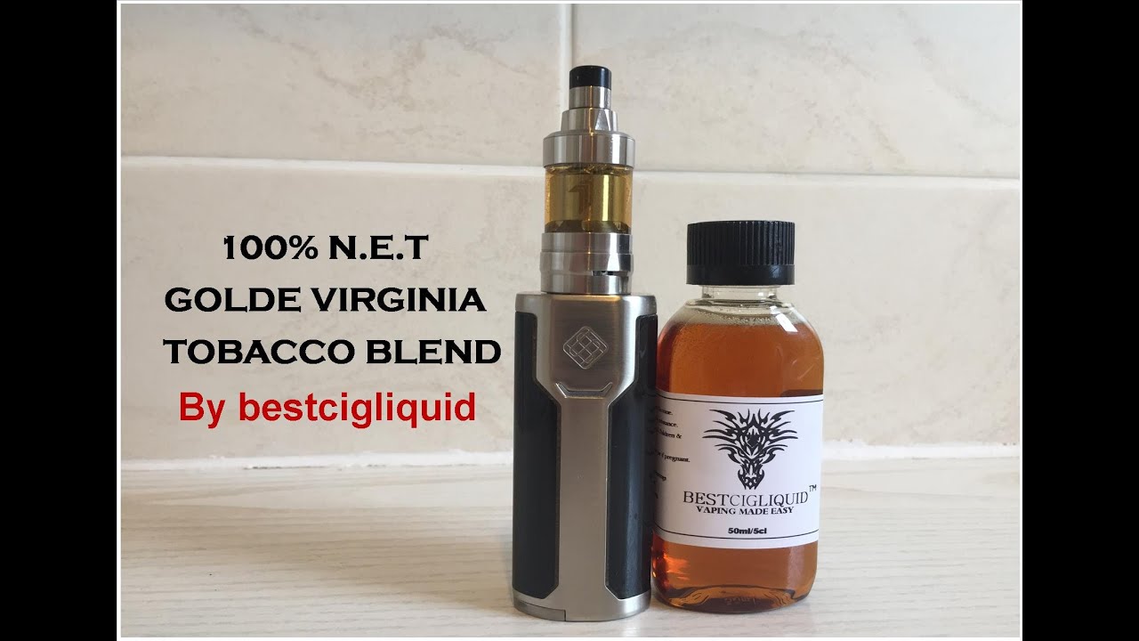 Bestcigliquid 100% NET Golden Virginia Tobacco Blend e-liquid.Review