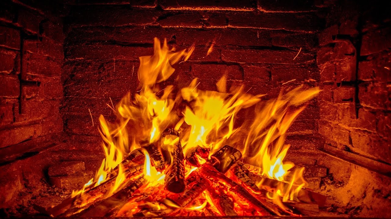 Relaxing Fireplace Sounds at Night | Warm Fire Ambience for Sleep & Focus
