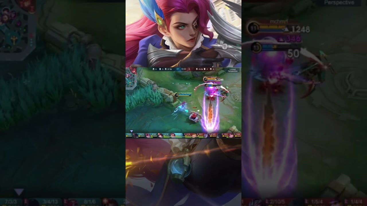 Lesley | one shot mm | mlbb gameplay | #support #mobilelegends #likeandsubscribe #gameplay #lesley