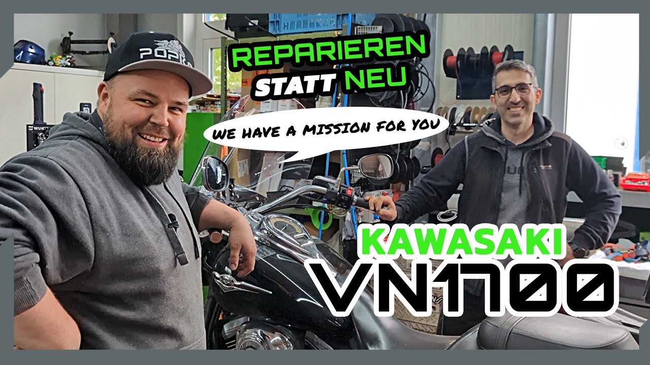 Kawasaki VN1700: Bremsen & Lenkkopflager • Reparieren oder NEU? - So spart unser Kunde Geld!