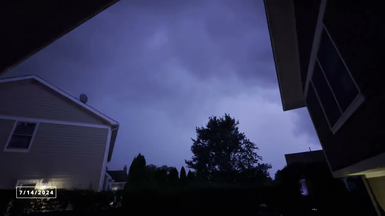Beautiful lightning storm