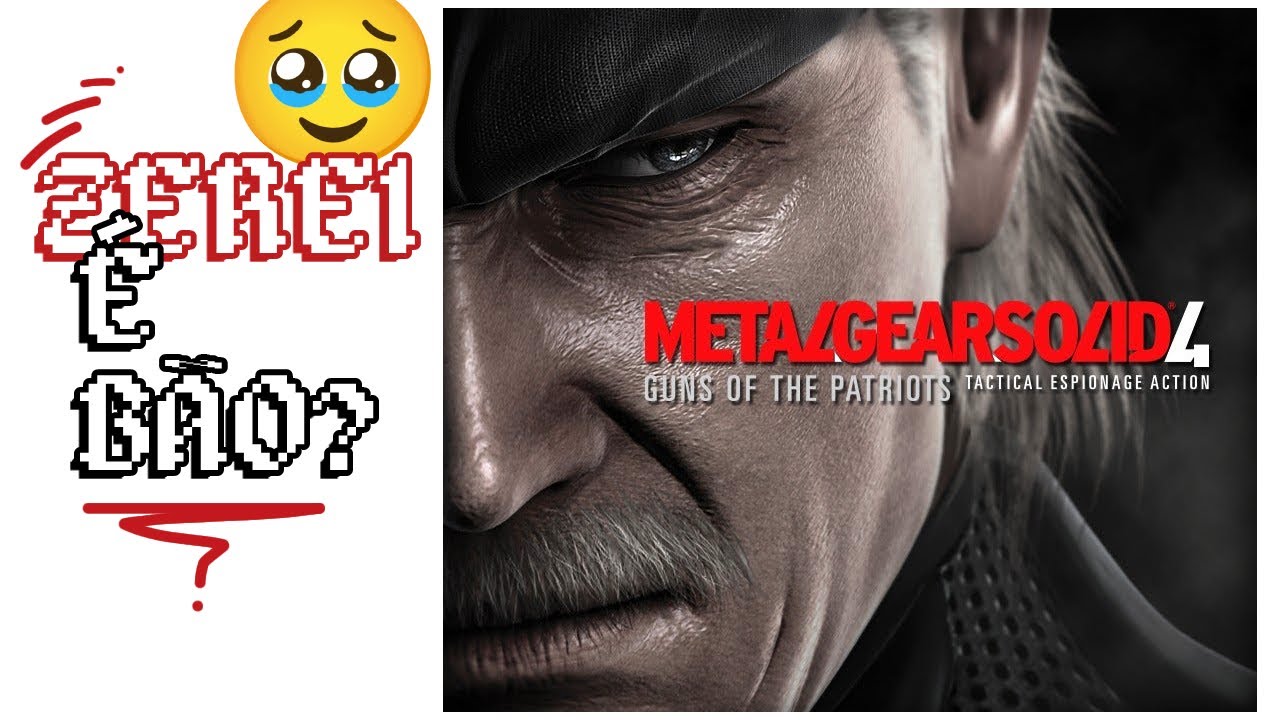 Zerei Metal Gear Solid 4: Guns of the Patriots - O Fim \ É bom? Crítica sobre o jogo