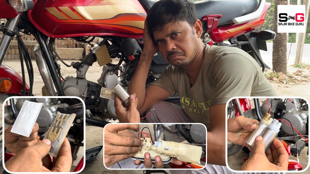 Hero Hf deluxe Bs6 bike fiul pam ki motor replacement/Bs6 bike ki fuep pam reparing