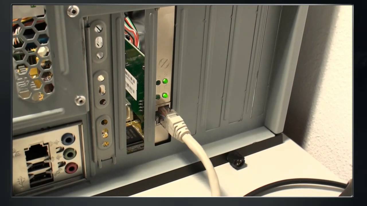 La Tarjeta de Red. Insertar una tarjeta de red pci gigabit.