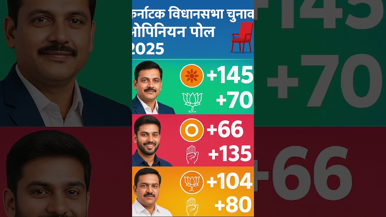Karnataka assembly elections 2026! First election opinion poll out!#election#bjp#oppinion#karnataka