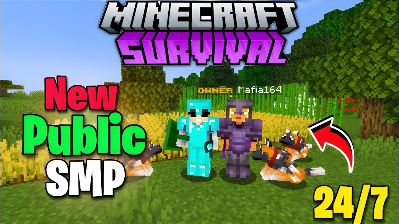 New 24/7 Survival SMP | Public SMP for Java/Pe/Pojav | (Free to join) 🤫
