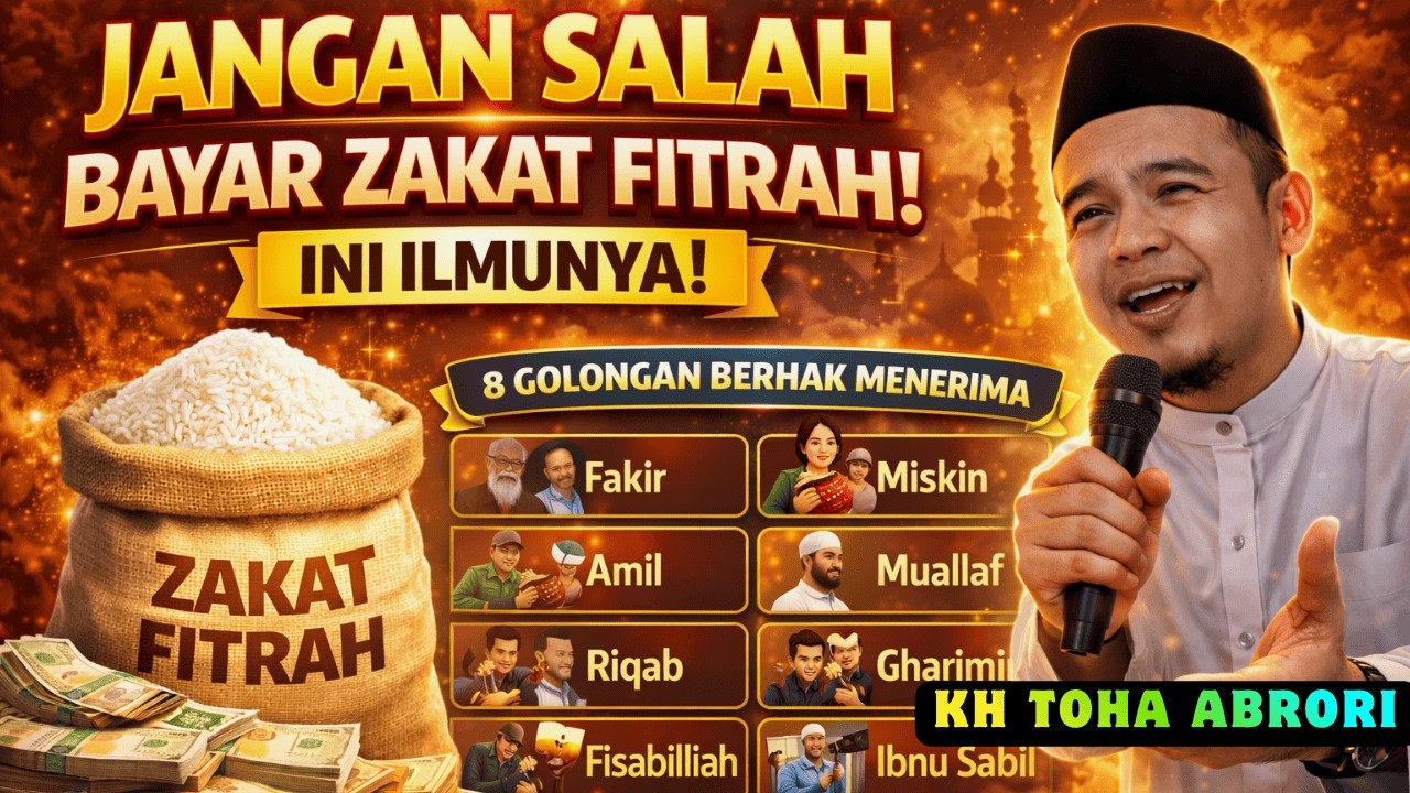 ✨ KH Toha Abrori 2026: 🔴 Wajib Tahu!  Ilmu Penting Tentang Zakat Fitrah Sebelum Ramadhan Berakhir