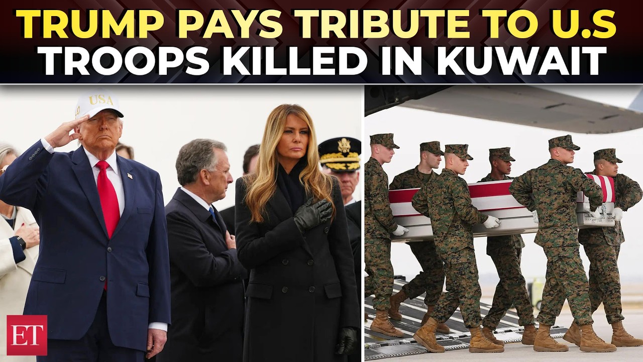Trump attends solemn Dover ceremony to honor 6 U.S. soldiers killed in Kuwait |  Operation Epic Fury