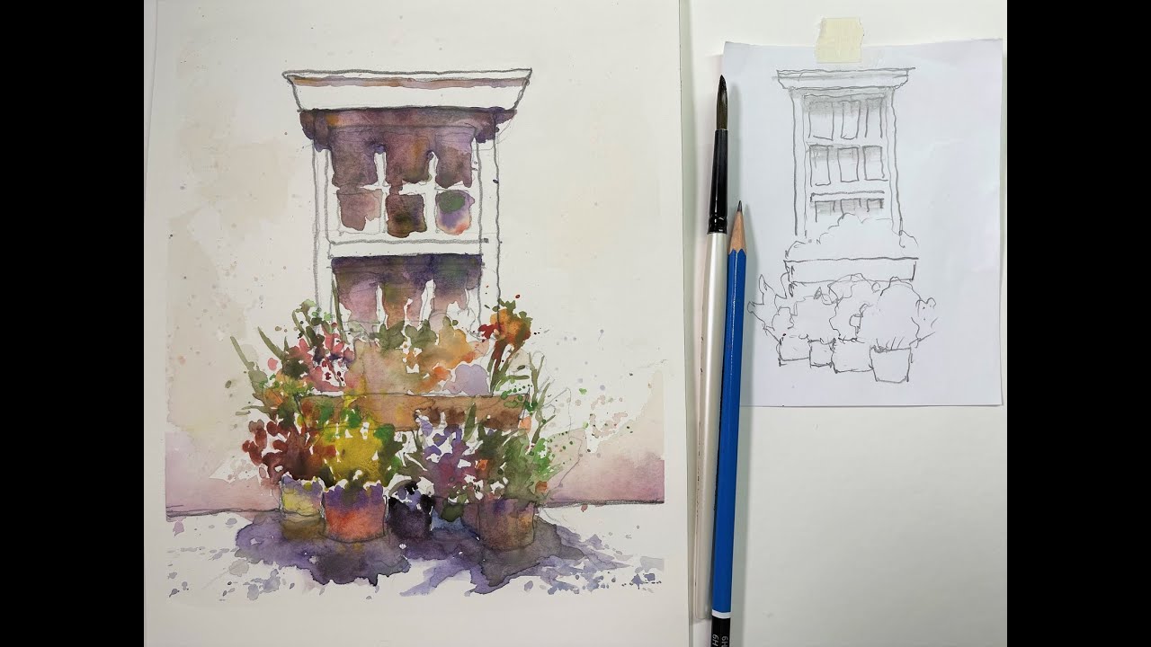 BEGINNERS & ALL LEVEL Students! Loose Flowers Street Scene - with Chris Petri