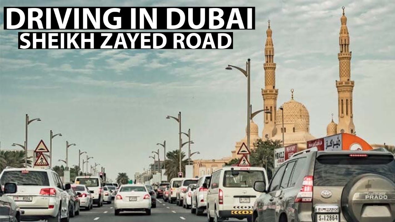 Dubai Driving - Sheikh Zayed Road in Morning