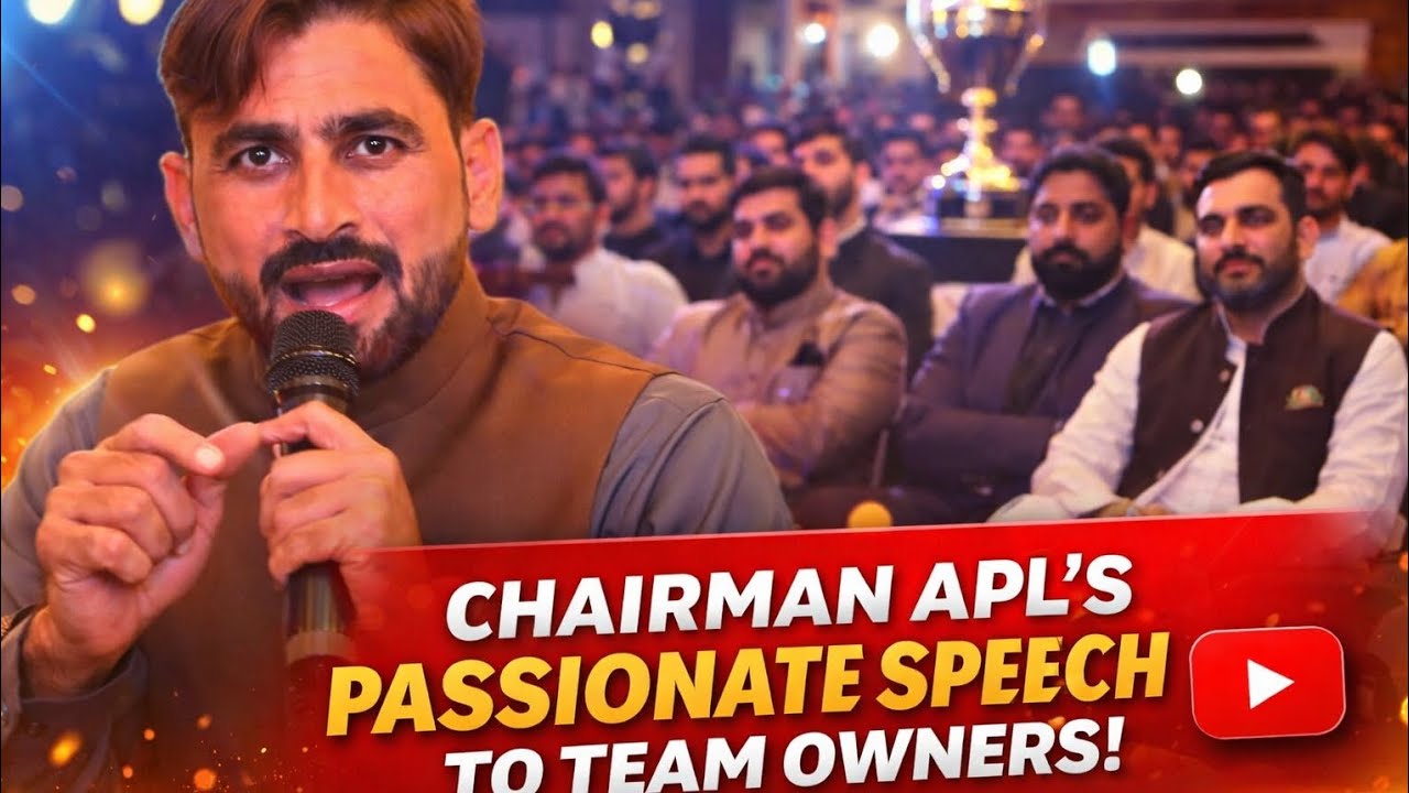 Chairman APL Zulqarnain Mustafa’s Speech to Team Owners | APL Season 6