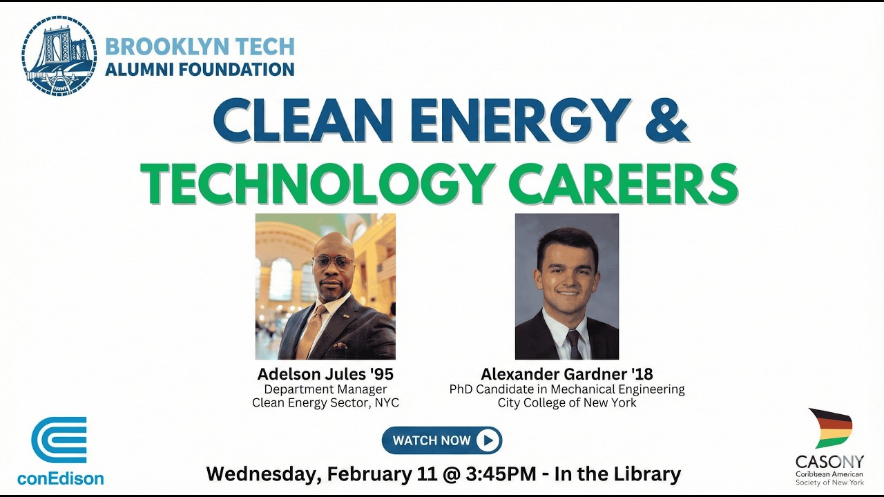 Clean Energy & Technology Careers | 2026 BTAF Lecture Series