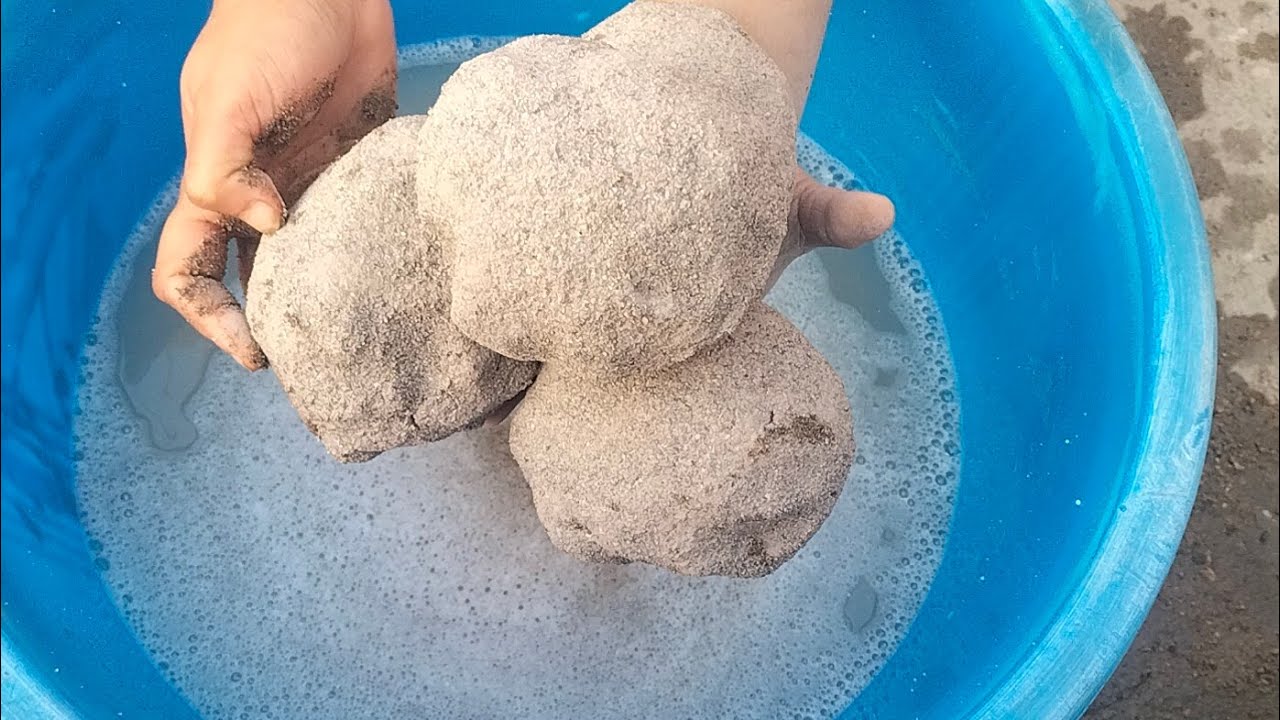 Big balls sand cement texture crispy texture tub crumbling water 💦 crumbling 