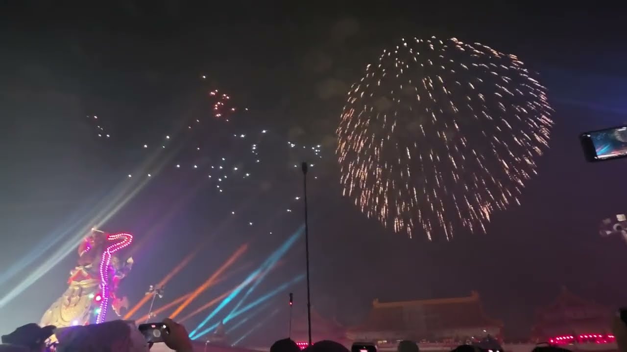 2026.2.28 台南鹿耳門 一生一定要來一次。很震撼的煙火， 記錄video