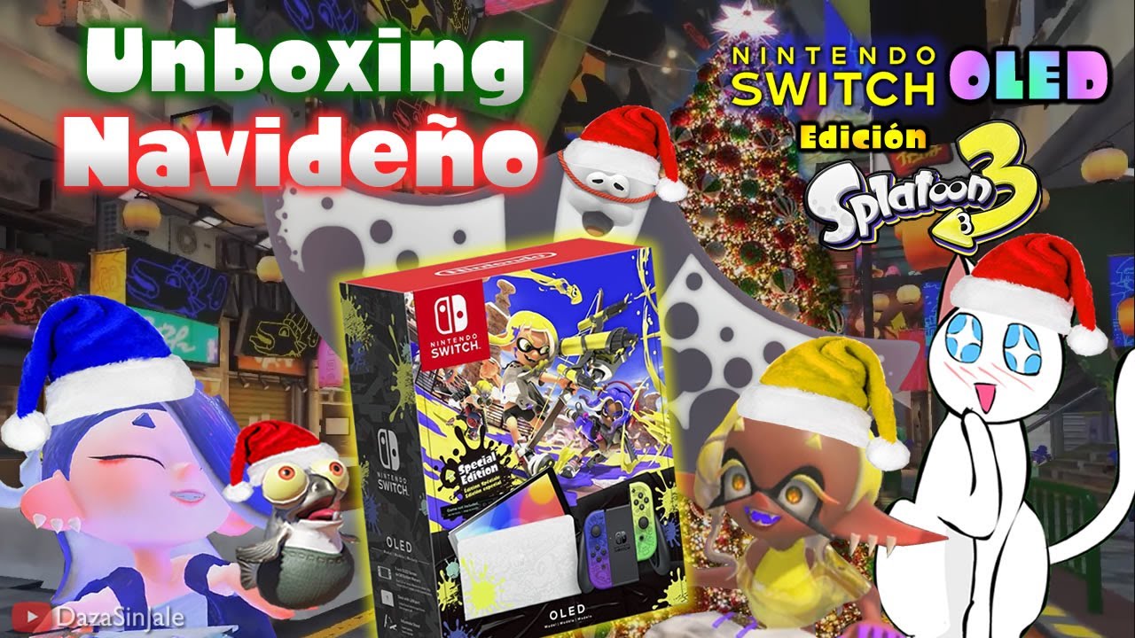 Unboxing OLED Edición Splatoon 3 Navideño