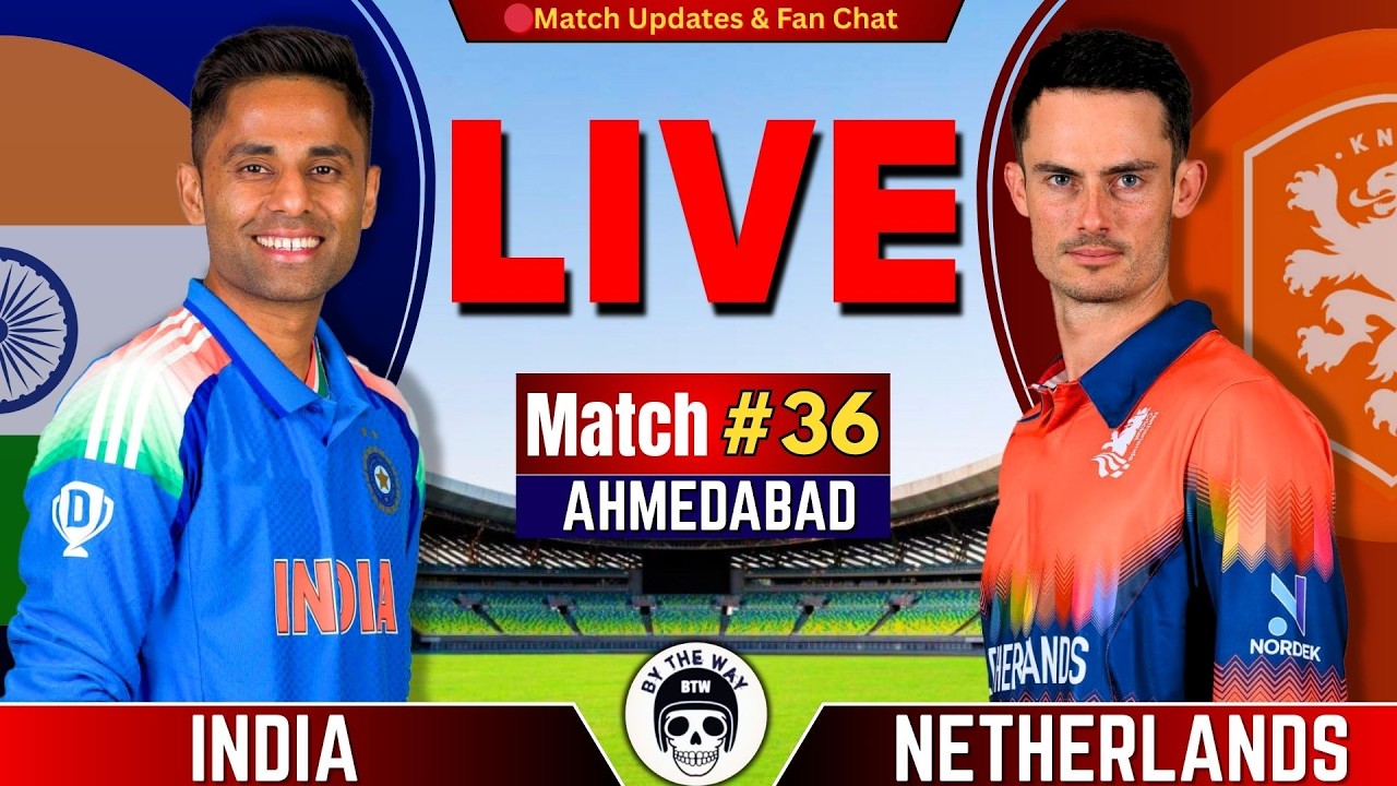 🔴Live: IND  vs NED, 36th T20 | Live Cricket Match | INDIA vs NED  Score & Commentary | IND batting