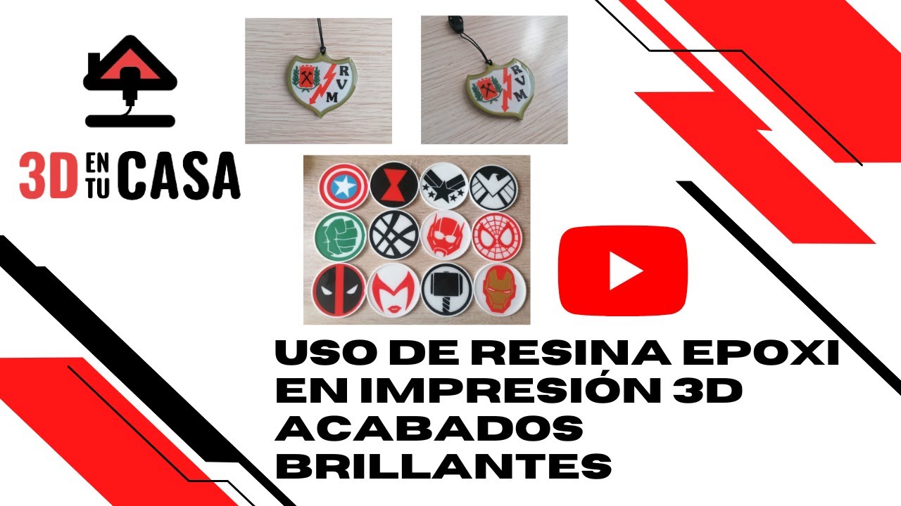 ACABADO BRILLANTE Y LISO EN TUS IMPRESIONES 3D 💥 👌  USO DE RESINA EPOXI EN IMPRESIÓN 3D 👌 💥