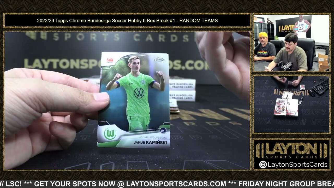 2022/23 Topps Chrome Bundesliga Soccer Hobby 6 Box Break #1   RANDOM TEAM