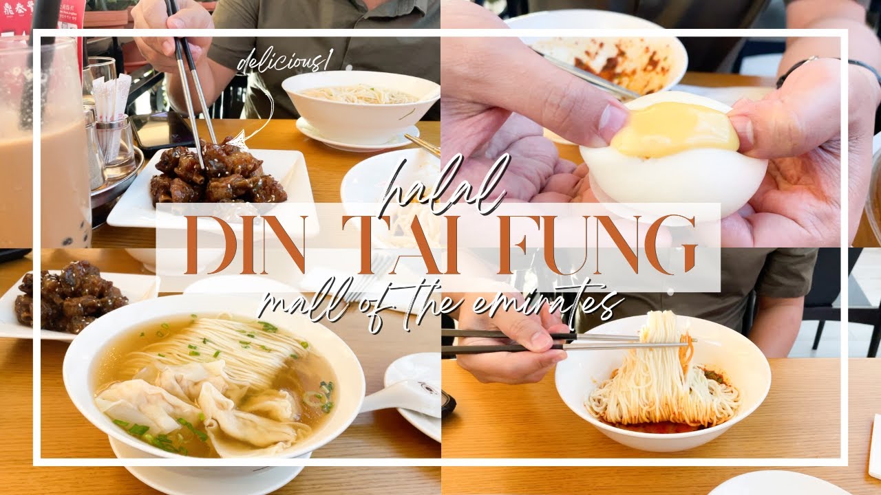 DIN TAI FUNG DUBAI ♥ where to eat halal chinese food in Dubai | Dubai Food Vlog & Cost