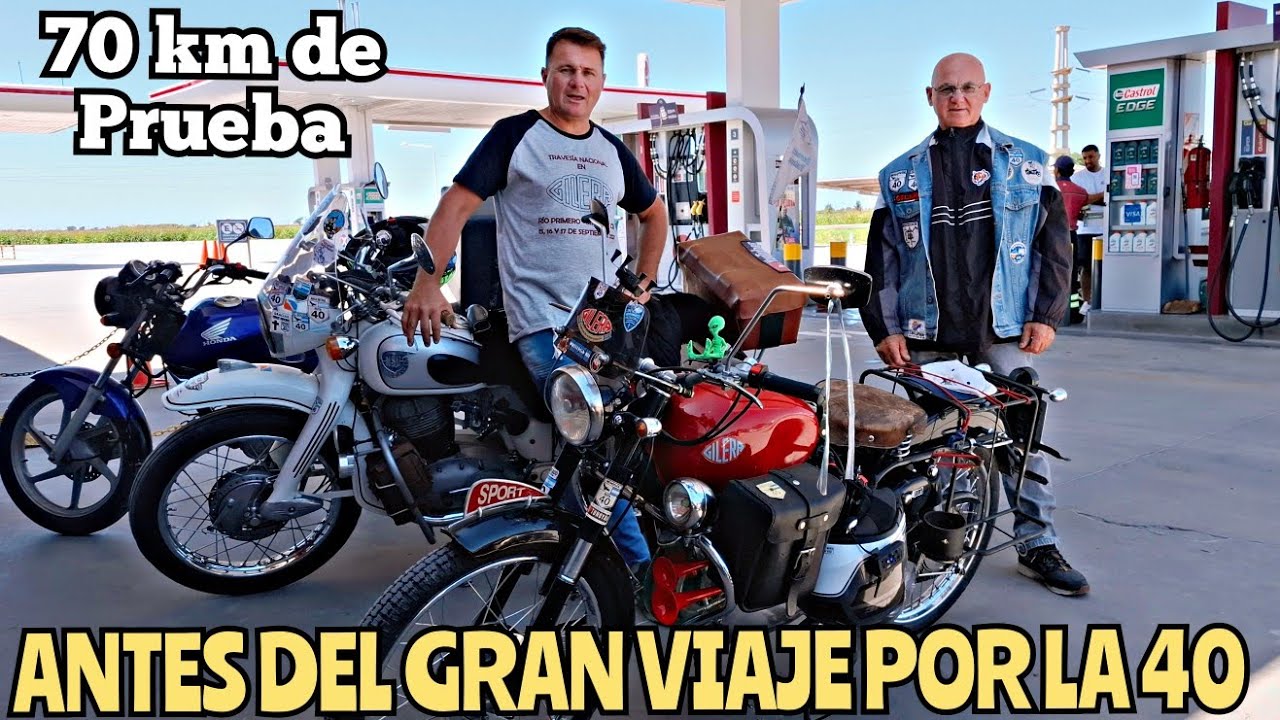 70 km de Prueba Antes del Gran Viaje Por la Ruta40 con Don Luis🛵¡Cada vez falta menos #motosclasicas
