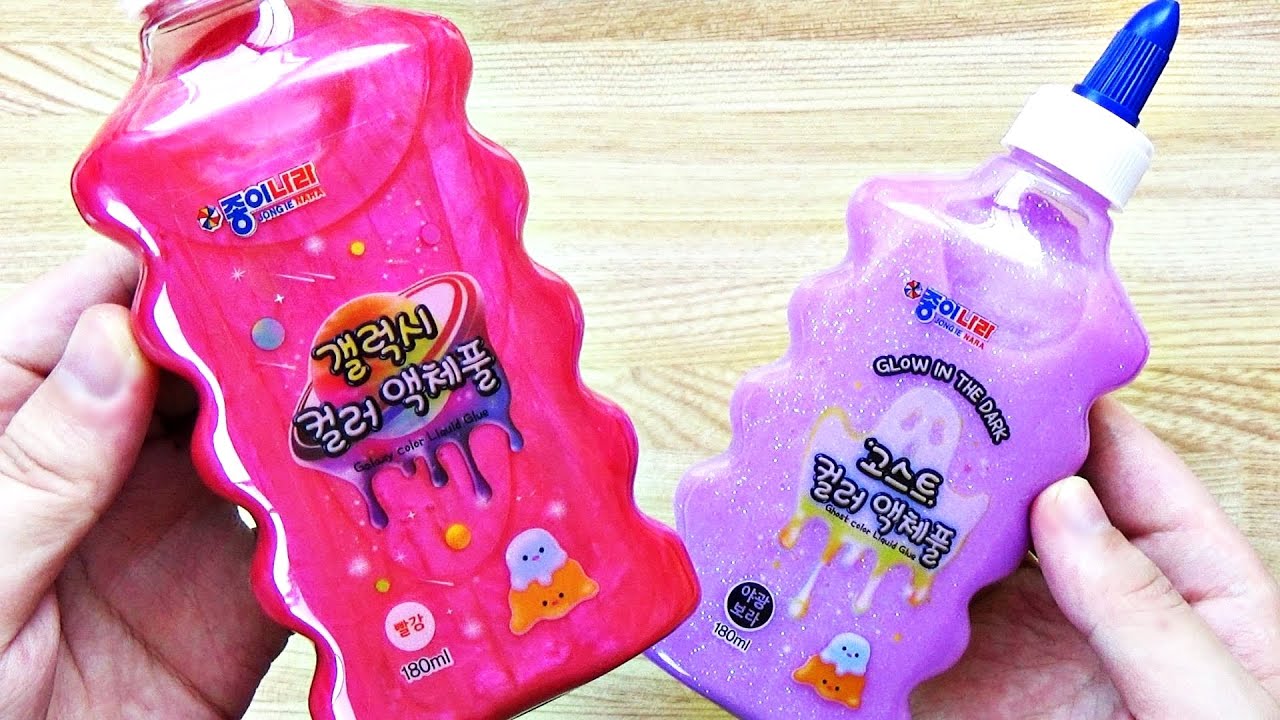 【DIY】韓国のエルマーズグルーっぽい液体のりでスライムを作ったら最高すぎた   ！！！【パテスライム】