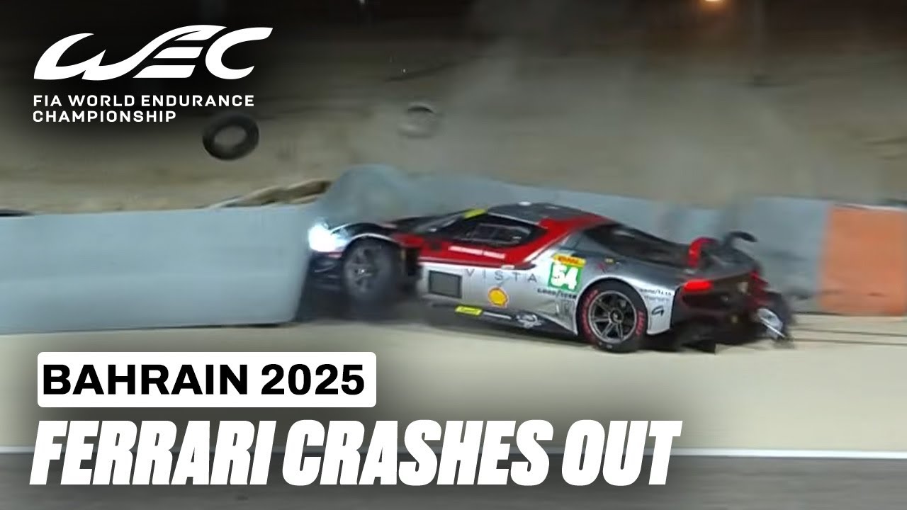 HUGE Crash for Ferrari! | Bapco Energies 8 Hours of Bahrain 2025 | FIA WEC