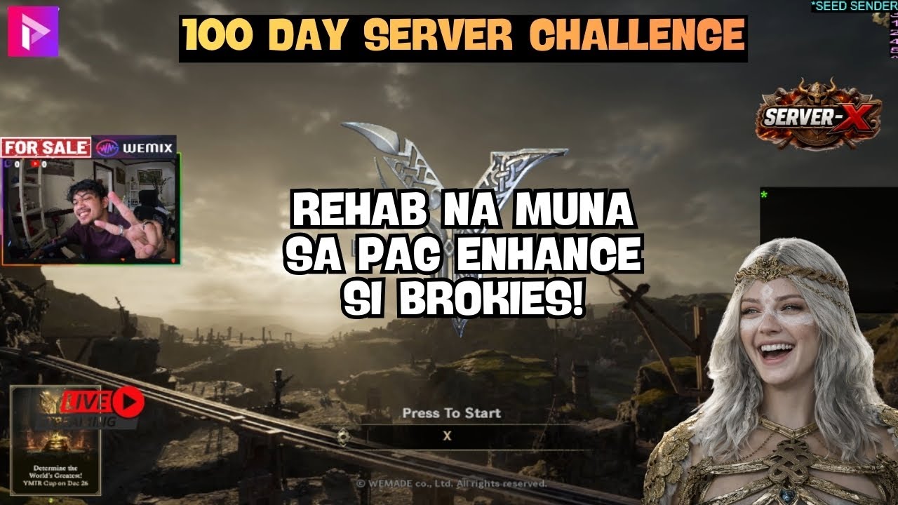 DAY 18 OF 100TH LIVE CHALLENGE UNTIL LEGEND OF YMIR WILL GIVE ME A SERVER!