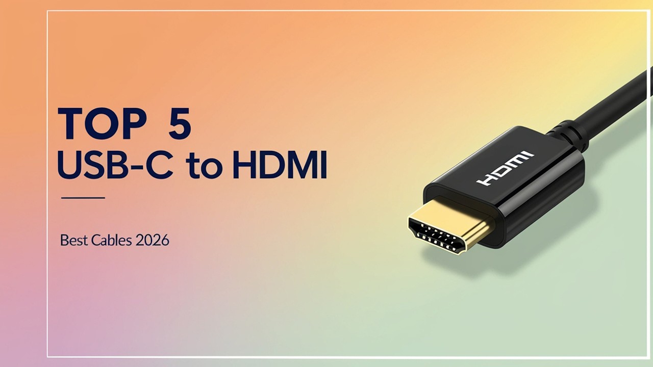 Top 5 Best USB-C to HDMI Cables for Laptops & Monitors in 2026