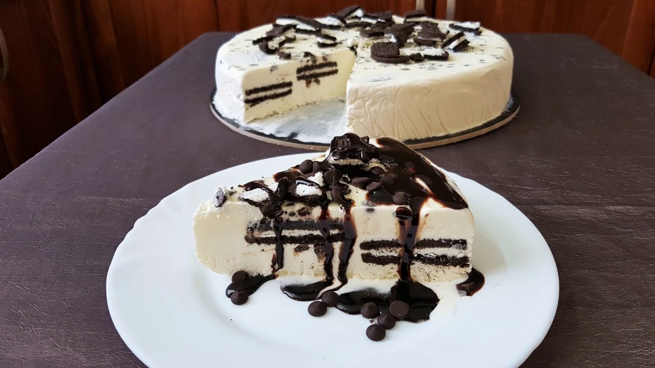 Εύκολη τούρτα παγωτό με oreo!!