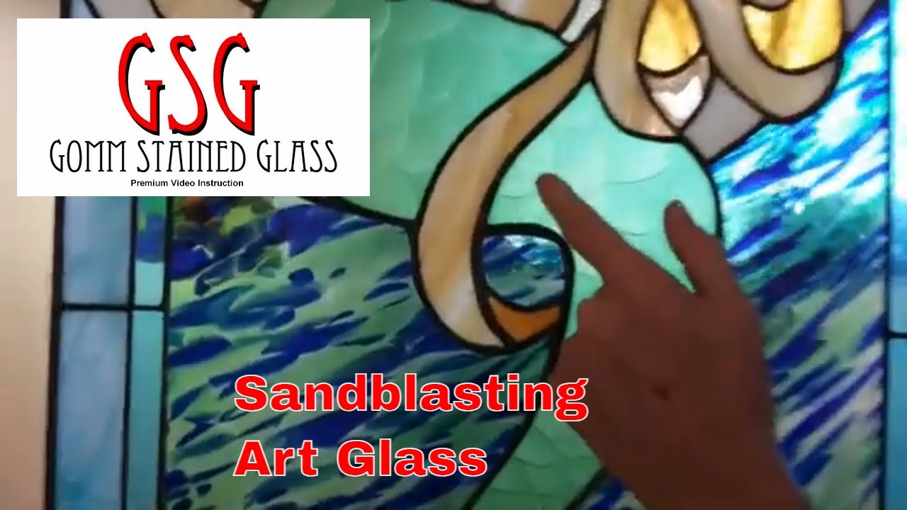 Creating Stained Glass Art By Sandblasting V479