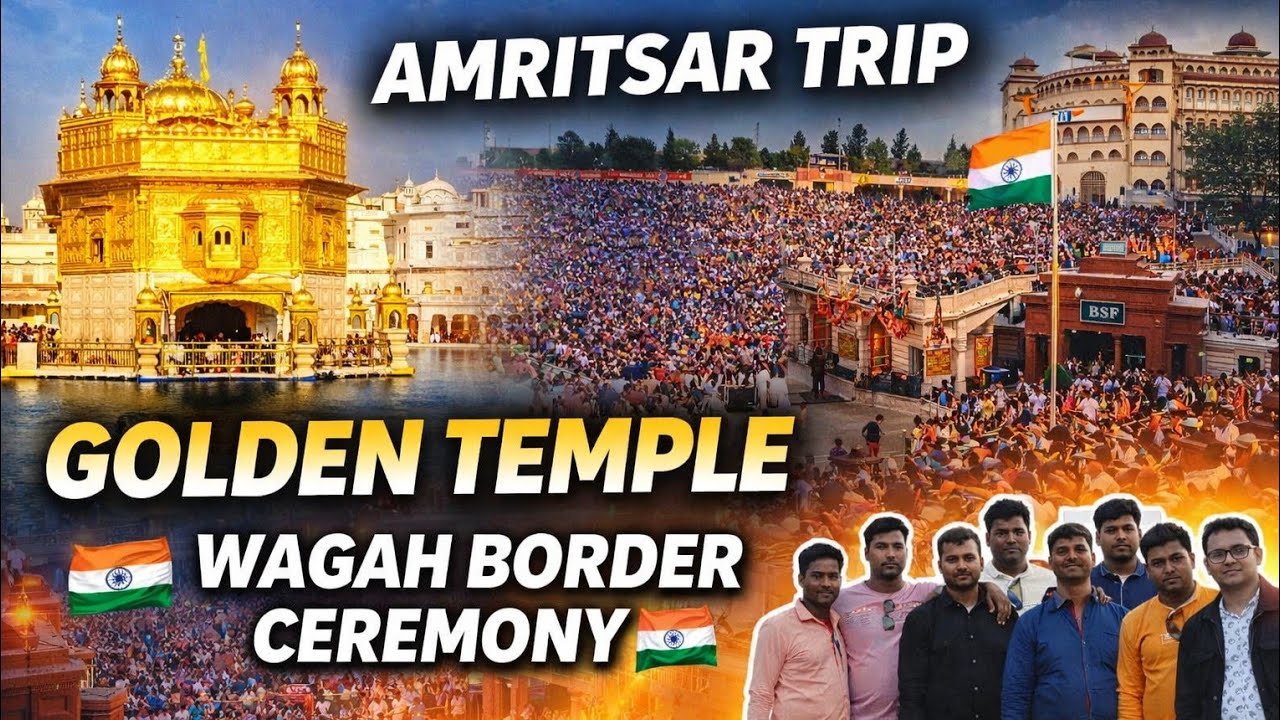 Amritsar Tour|| Golden temple|| Jallianwala Bagh|| Wagah border 