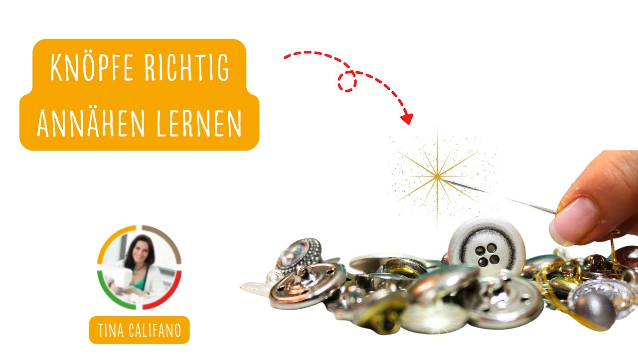 🪡Anleitung Knopf richtig annähen + Schneiderknoten lernen